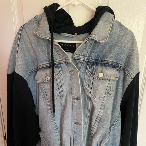 Allsaints Milena Hooded Jacket Outlet 